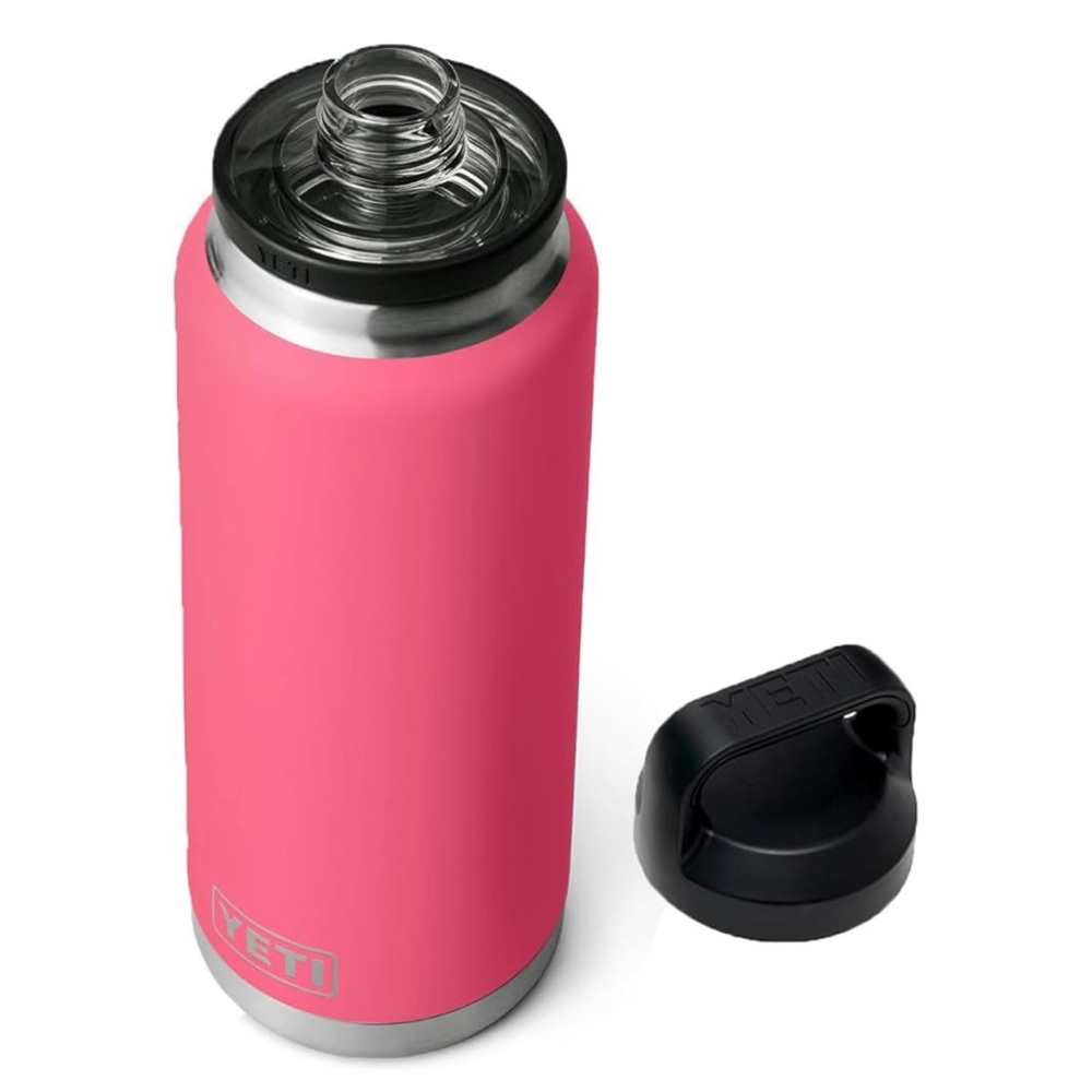 YETI Pink Bottle with Black Lid